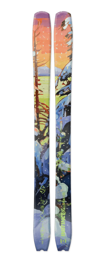 Instinct Skis - Artist Series - Stéphanie Gauvin - Sunset